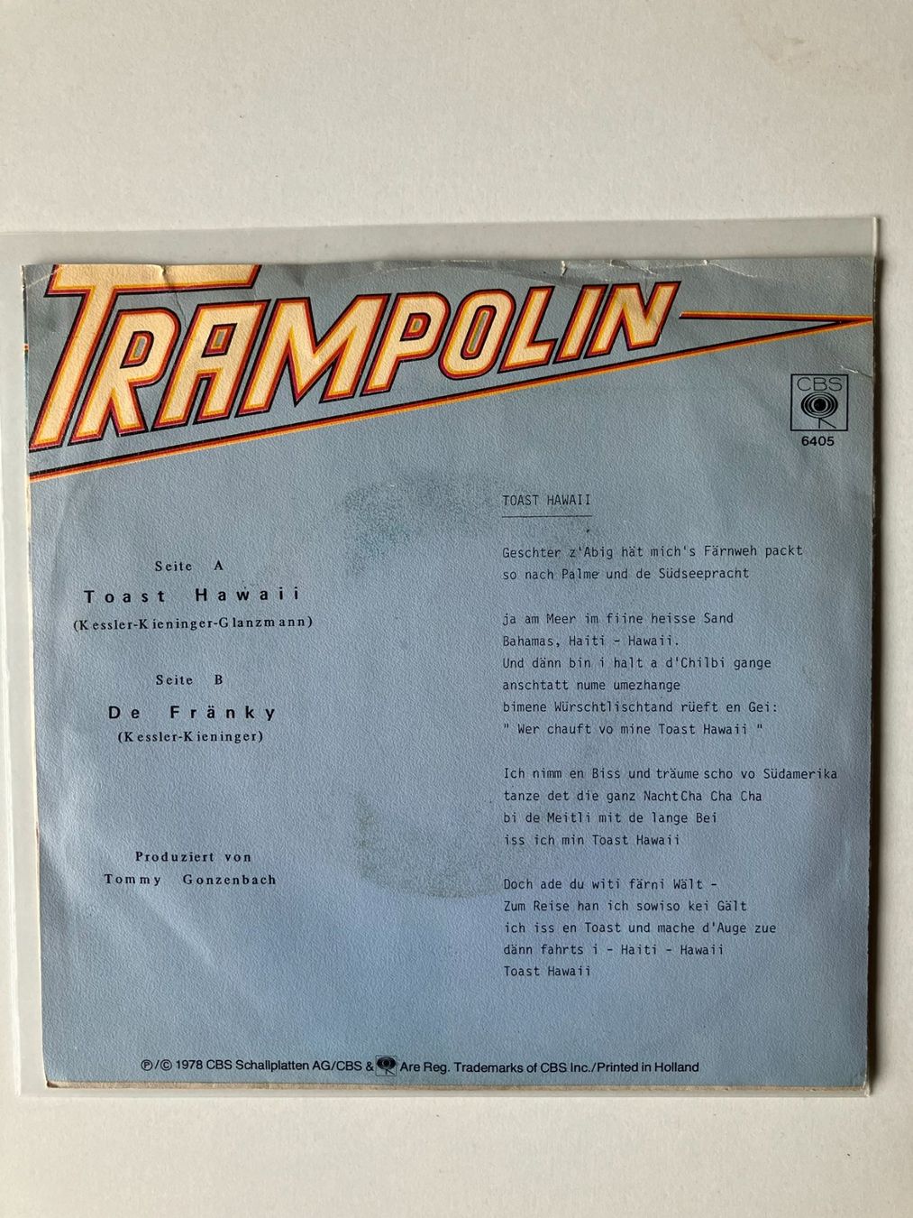 Schallplatten: Trampolin – Gebraucht aus Aarwangen von Jukebox3 3