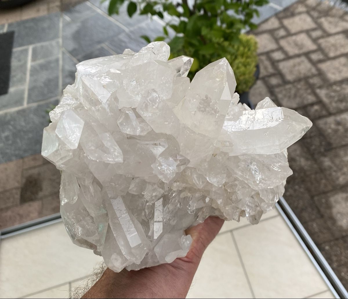 Mineralien & Heilsteine: Grosse Bergkristall Stufe Schweiz  – Gebraucht aus Selzach von 321compac 4