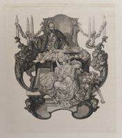 Exlibris Franz von Bayros - Heliogravur