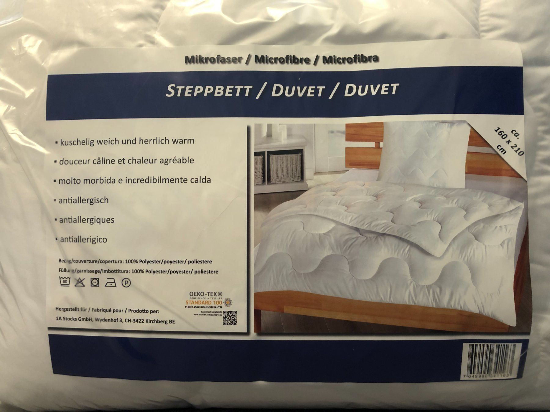 Decken: Duvet Bettdecke 160x210 cm – Neu und originalverpackt aus Kirchberg BE von 1aStocks 1