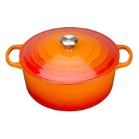 Le Creuset Bräter Signature rund 24 cm ofenrot - neu