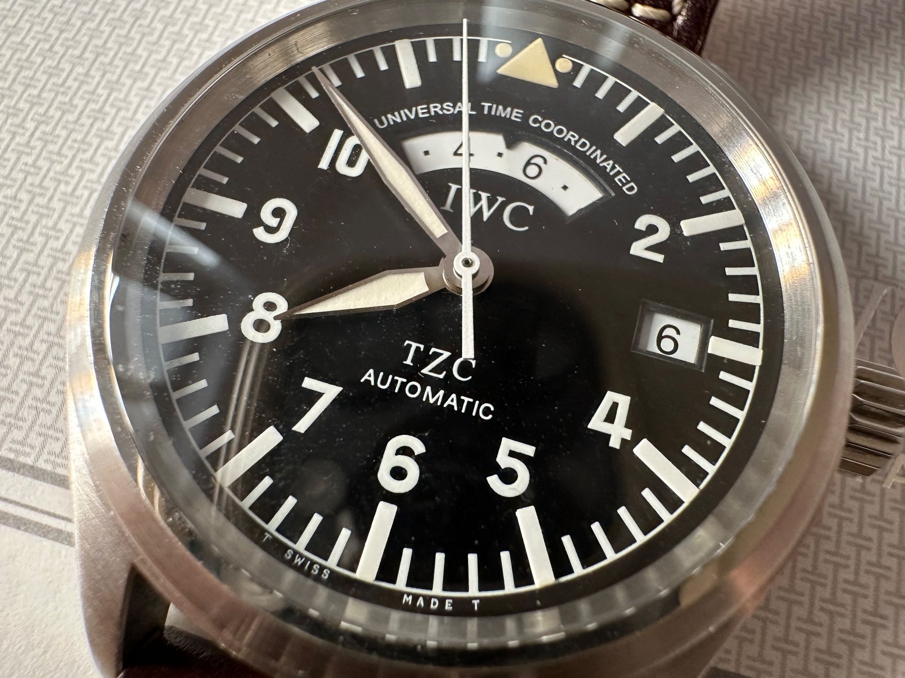 IWC Orologi: IWC Pilot Spitfire UTC IW325101 Full-Set + IWC COA – Usato da Matten b. Interlaken venduto da cour13 2