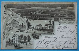OBERWENINGEN - SCHöFFLISDORF LITHO AK