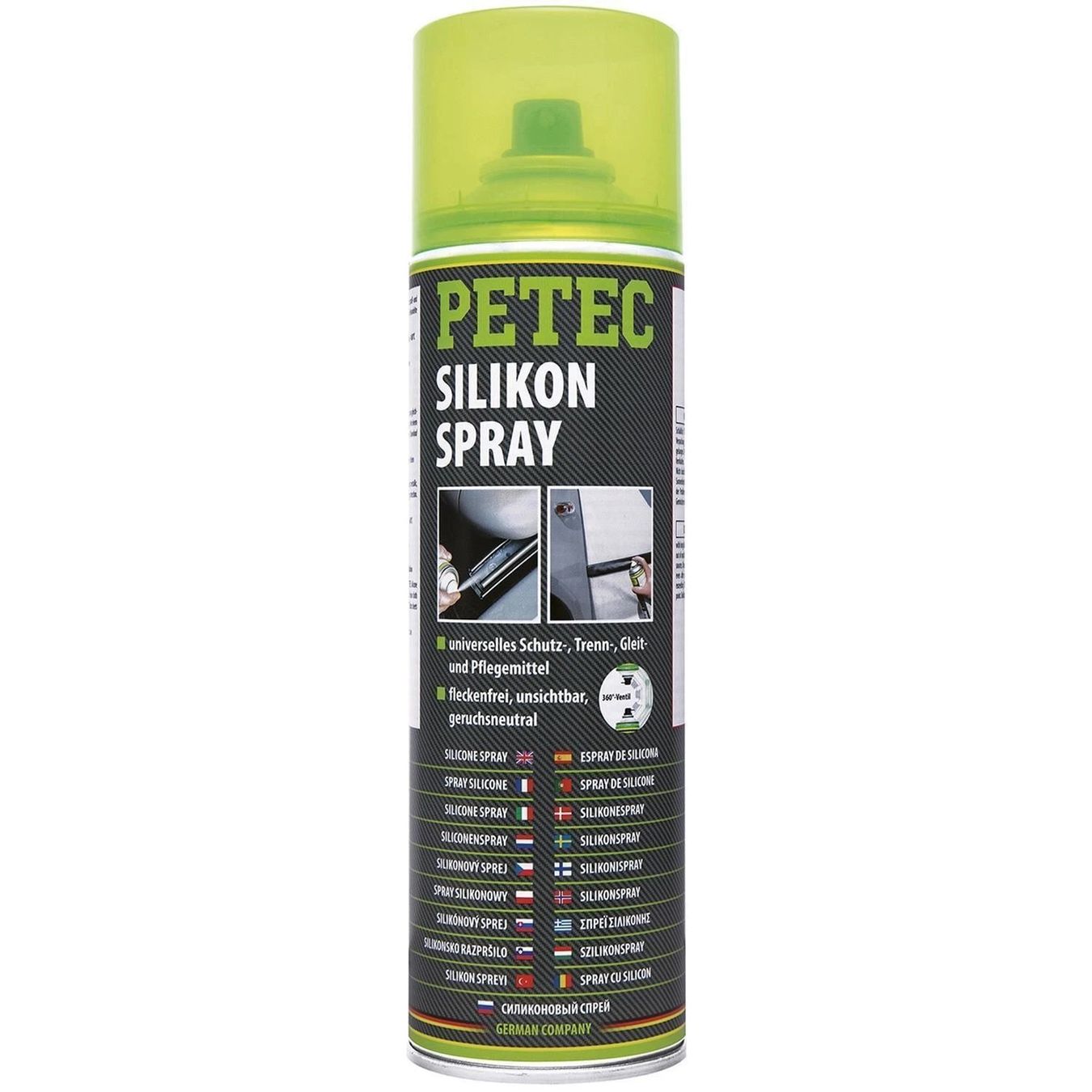 Tutti gli attrezzi: PETEC Silikonspray, 500ml – Nuovo e nell'imballaggio originale da Dietikon venduto da KFZ-Spezialwerkzeuge