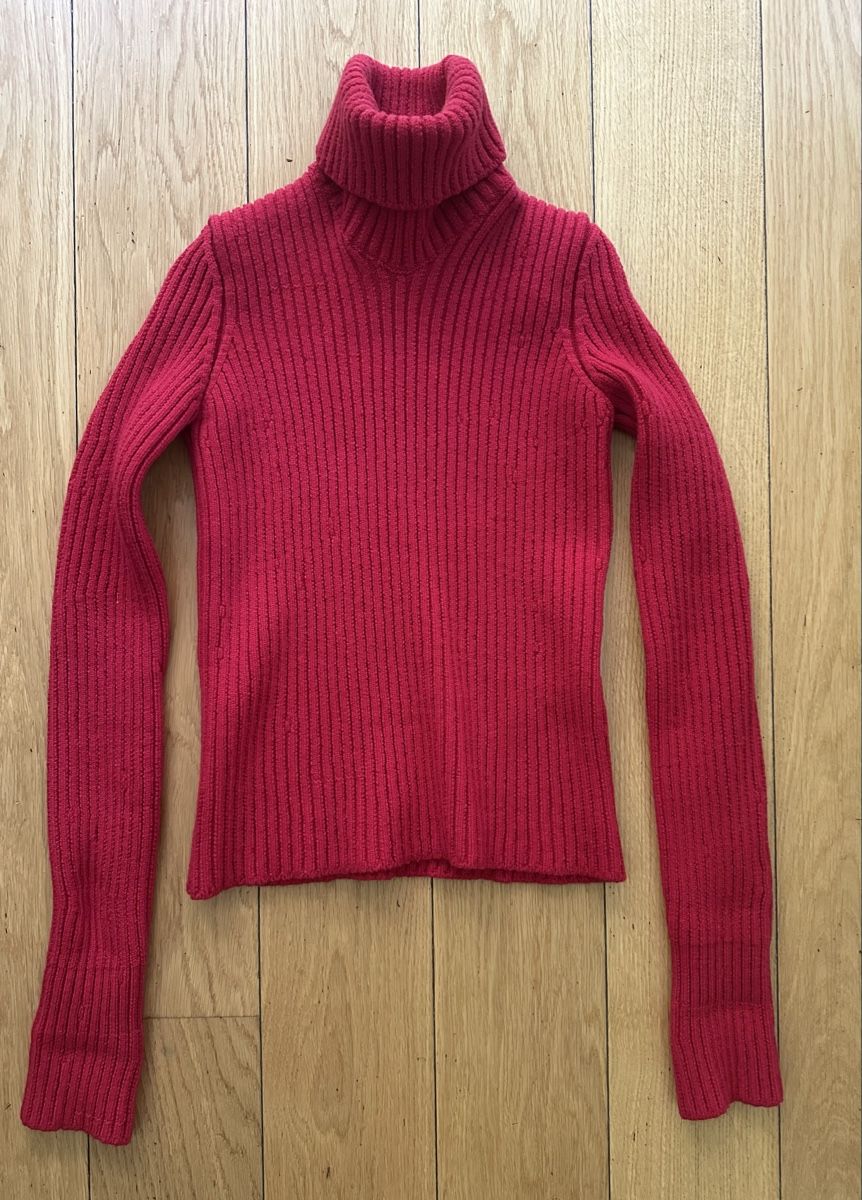 Bottega Veneta Maglioni & Felpe: Bottega Veneta Red Wool Turtleneck Size S Fall 2020 – Nuovo (secondo la descrizione) da Geneve venduto da iri_dr5s 1