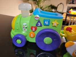 Train Fisher-Price Bright Beats complet avec 3 figurines