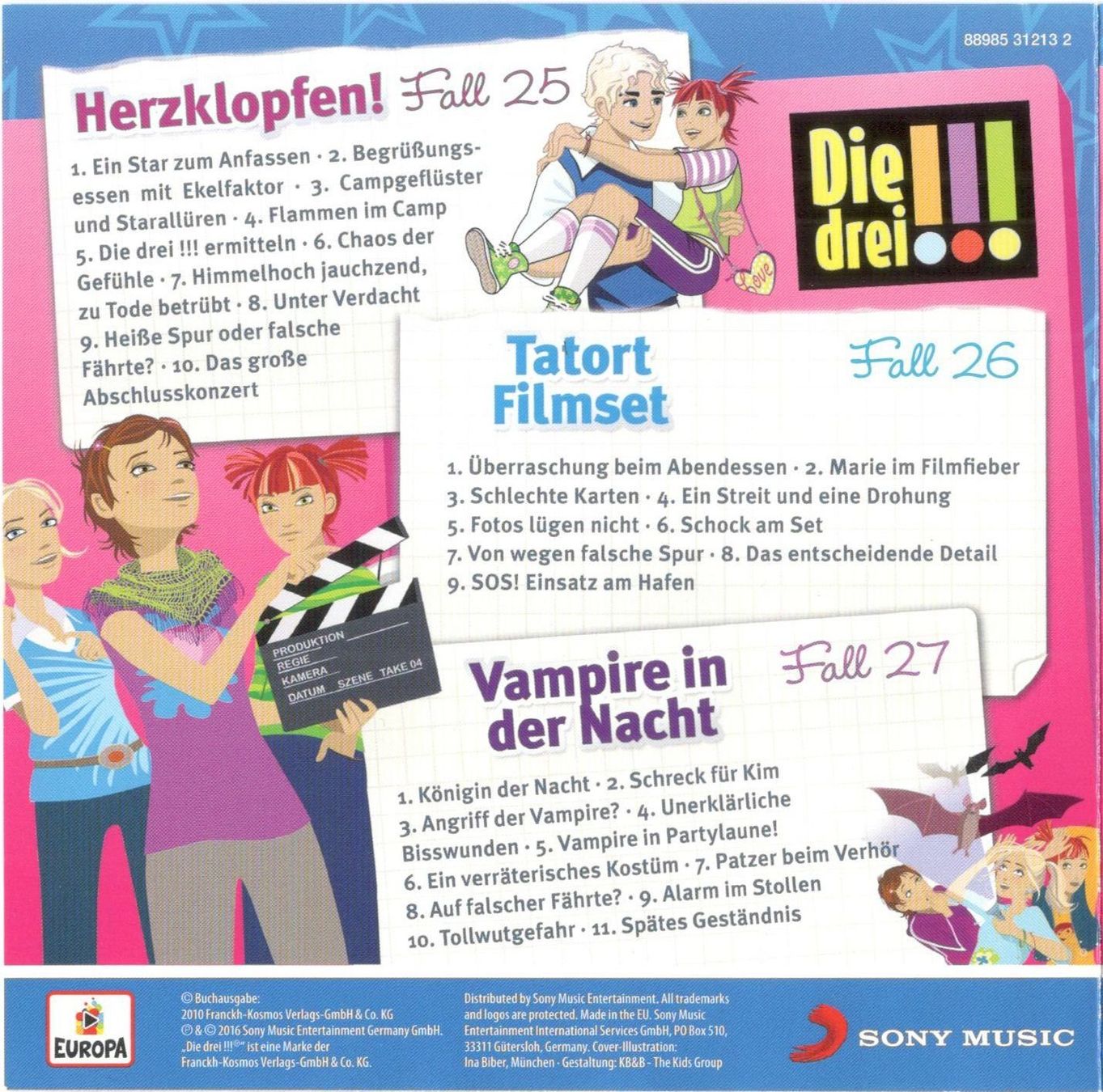 Audiolibri: Die Drei !!! Die 9. Dreier-Box CDs – Usato da St. Margarethen TG venduto da ursk10 1