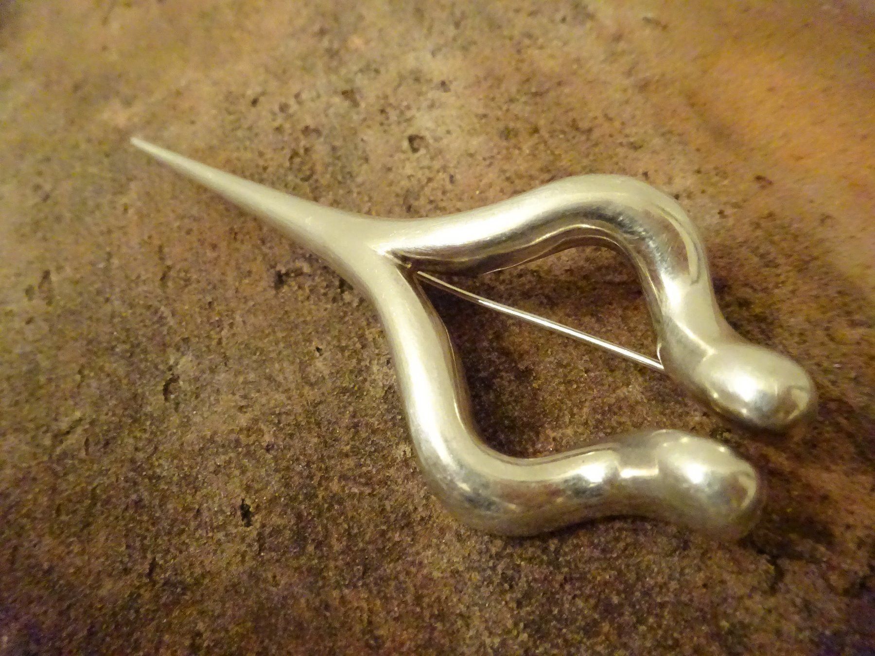 Spille & Fermagli: Interessante Fibel Brosche / 925 Silber – Usato da Esslingen venduto da FetteSchnecke 5
