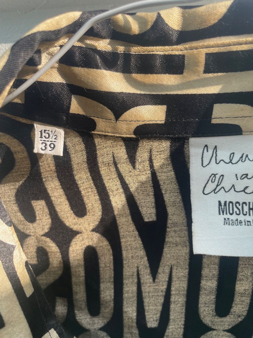 Moschino Camicie: Hemd Moschino Vintage – Difettoso da Minusio venduto da Pink222 9