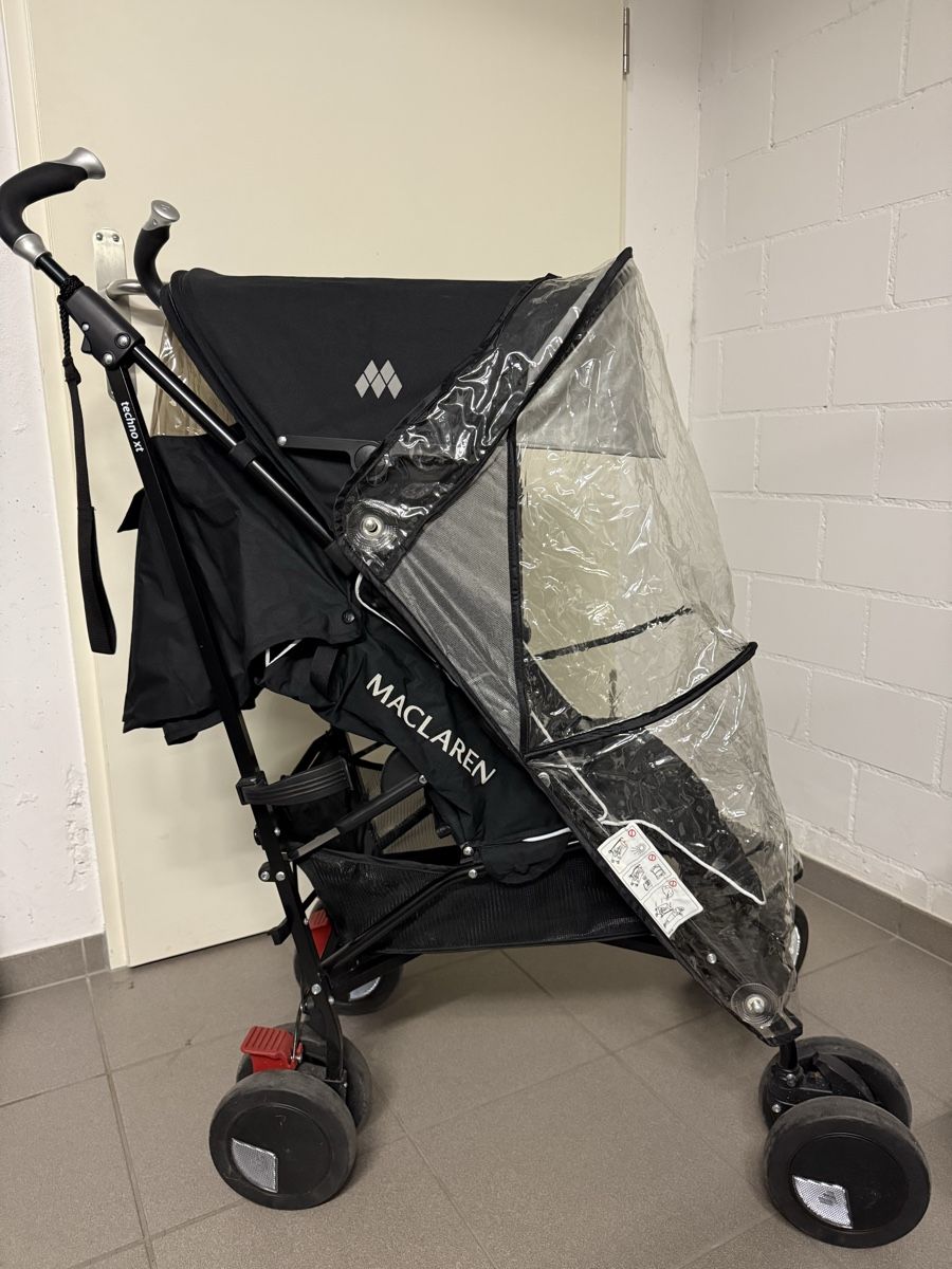 Mclaren Carrozzine: Maclaren Techno XT Stroller - Black - Incl. Rain Cover – Usato da Lufingen venduto da csi_kt8q 3