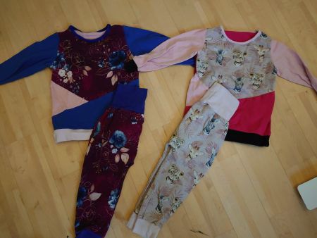 2x Pumphose mit Langarmshirt Gr. 92