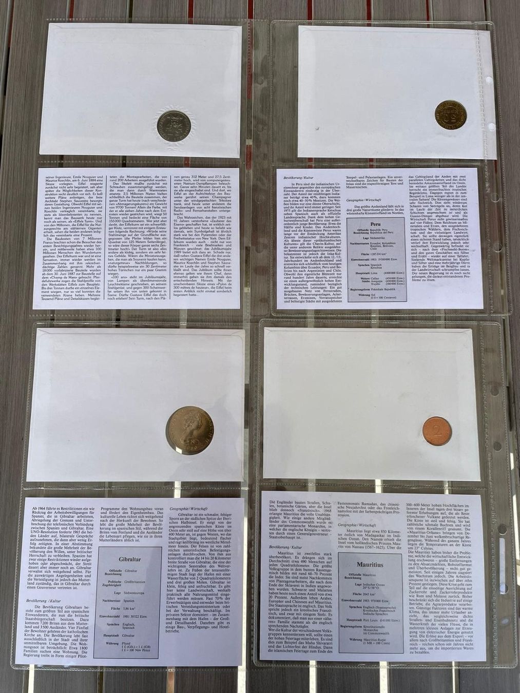 Tutti le monete: Münzbriefe aus aller Welt/ 4 Stk. – Usato da Wängi venduto da Thurgauer98 1