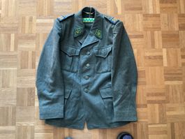 MILITÄRKITTEL VON DER MILITÄRMUSIK MIT HUT UND GURT