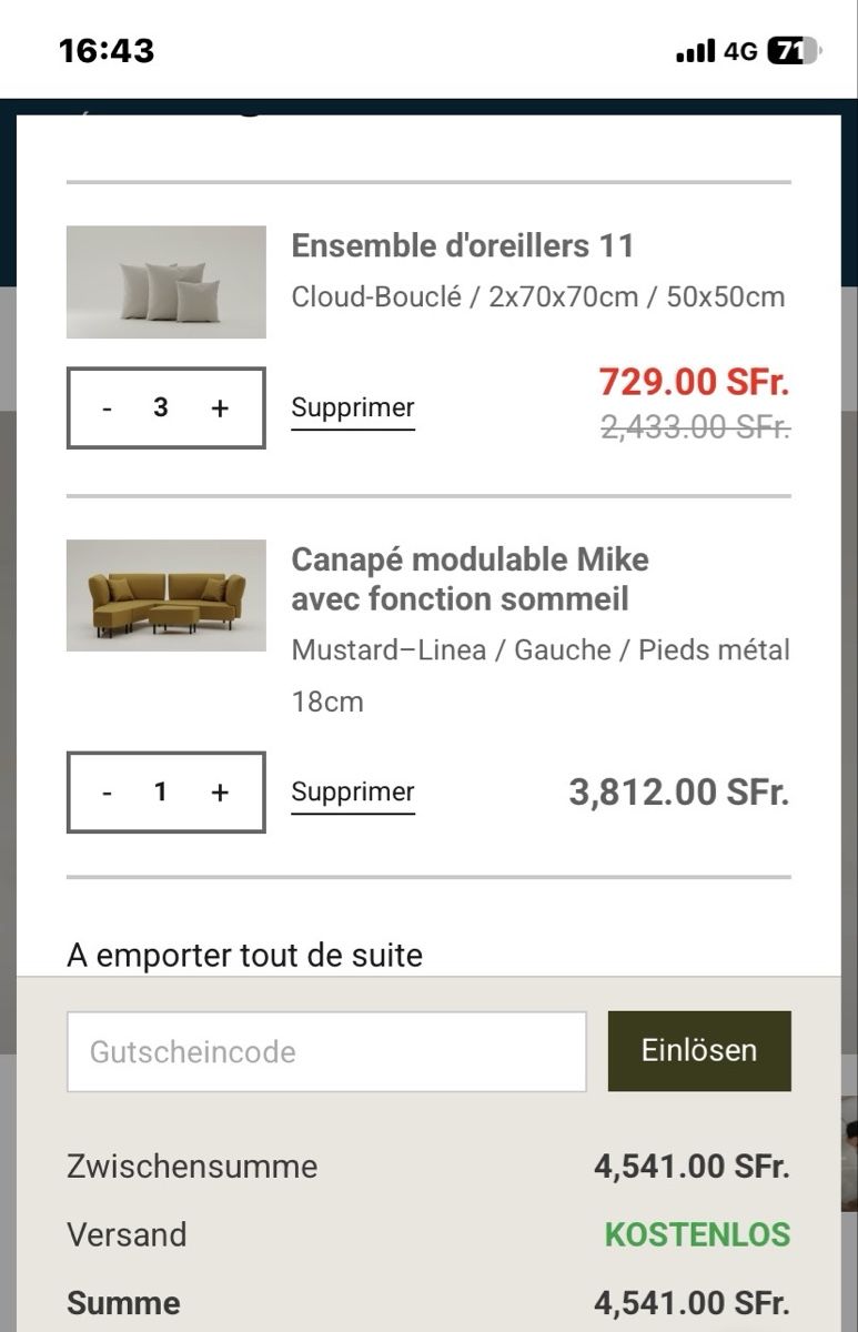 Livom Divani: Canapé Livom Mike – Nuovo (secondo la descrizione) da Vuisternens-Romont venduto da rog_9wqp 2