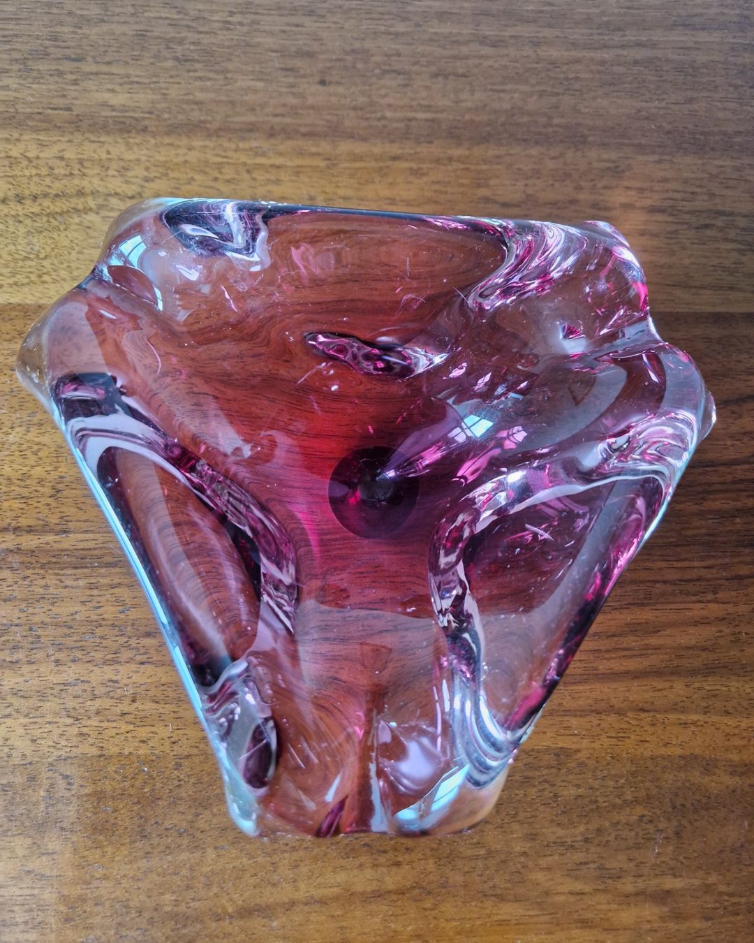 Murano Portacenere: Murano Glas Aschenbecher, Violet – Usato da Bern venduto da Antikbatik 2