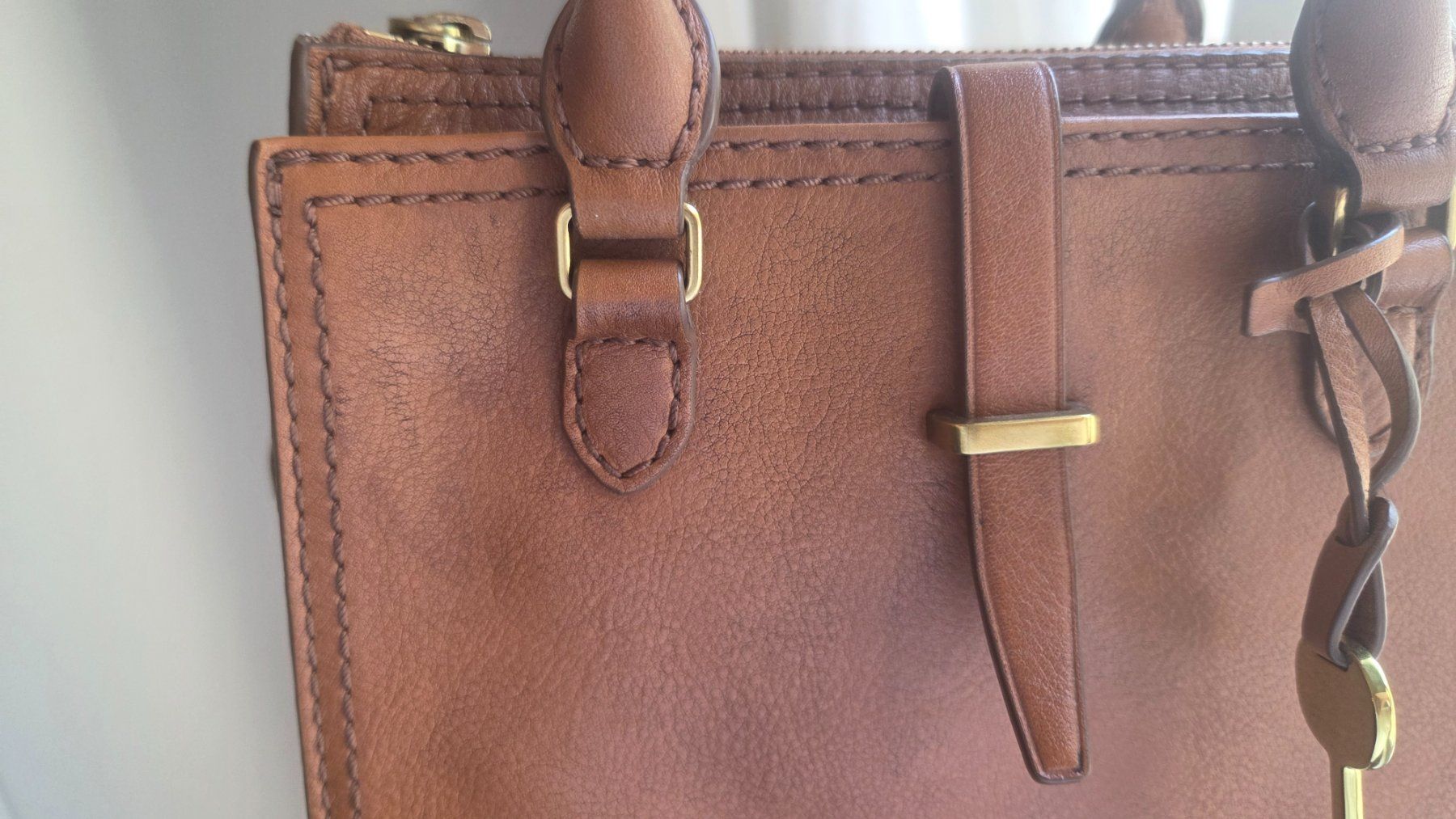 Fossil Borse da donna: Fossil Tasche Leder hellbraun – Usato da Fislisbach venduto da Maieriisli25 8