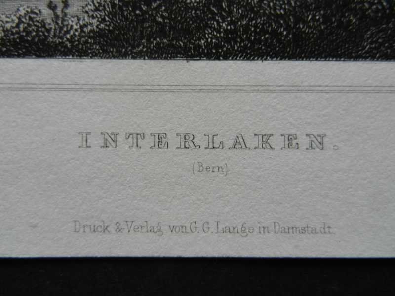 Gravures: Interlaken Stahlstich – D'occasion à Risch par Rischli15 2