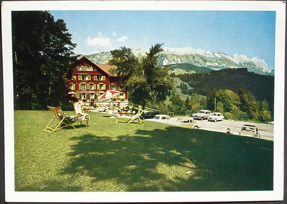 Cartoline postali: GRABS Badekurhaus Grabserberg - Auto – Usato da Jona venduto da philajona