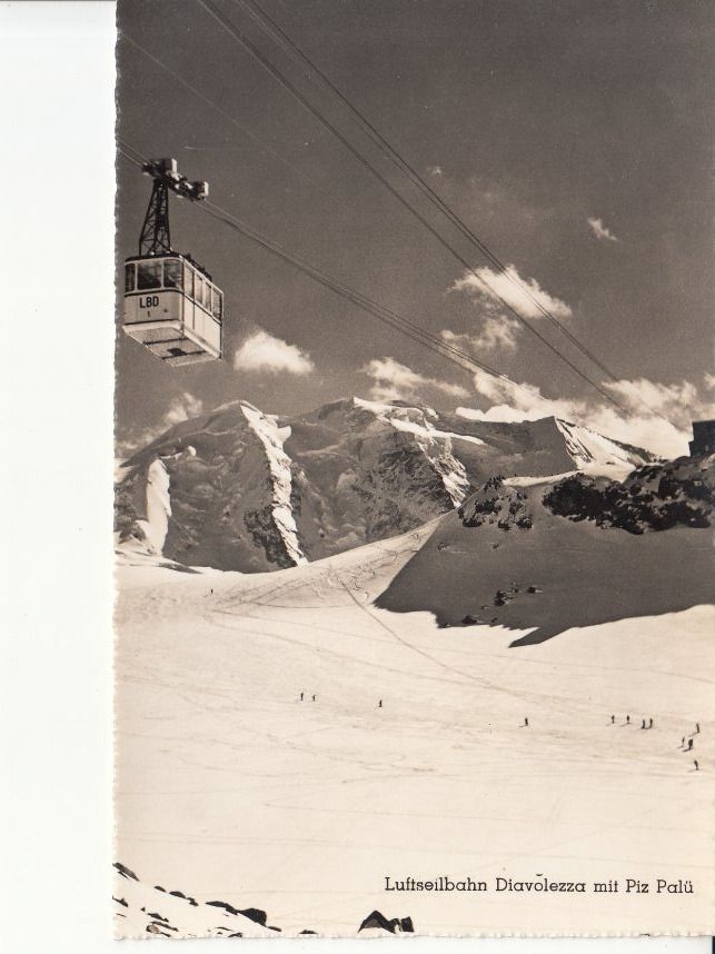 Cartoline postali: Diavolezza Luftseilbahn ca. 1950 – Usato da Bürglen TG venduto da StampGraf