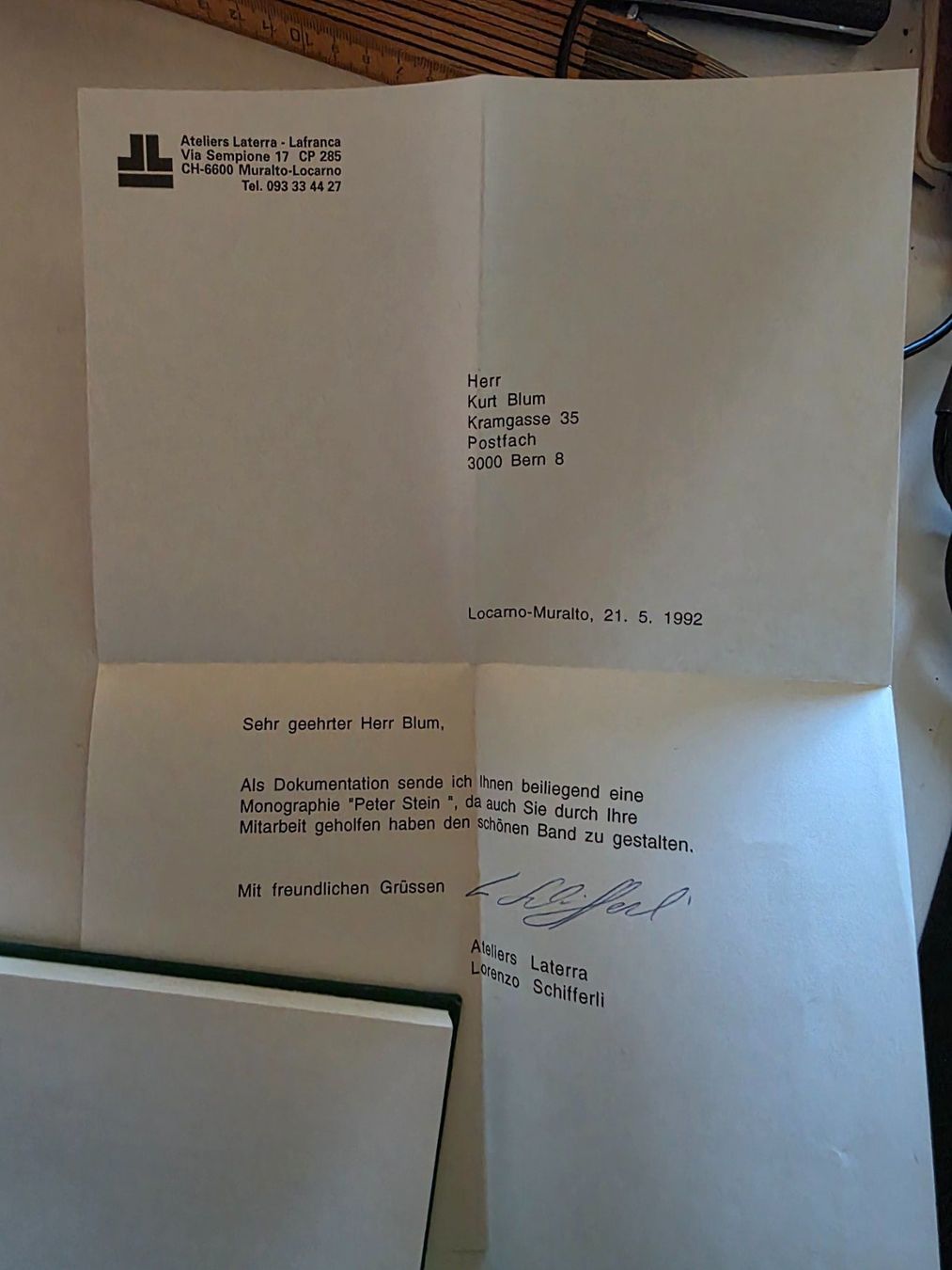 Libri: Peter Stein - Monographie Editions Laterra - 1992 – Usato da Walterswil BE venduto da Lonitti 4