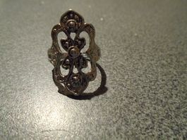 Ring silberfarbig, Blume
