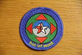 Bat inf mont 6, blau Kp IV , Badge