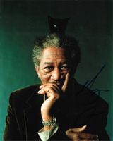 MORGAN FREEMAN - handsigniertes Grossfoto (20x25cm) mit COA