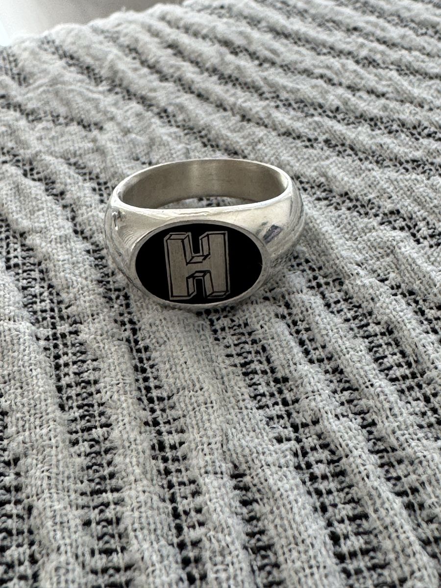 Ringe: Silber ring mit Buchstabe "H" - Echt – Gebraucht aus Untersiggenthal von Dilosh.ch 4