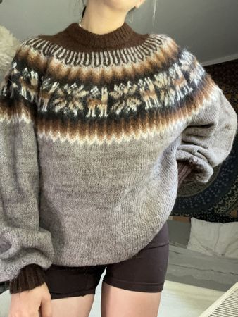Pull en laine d’Alpaga fait au Pérou