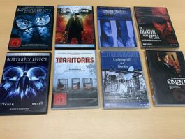 DVD Sammlung Horror Thriller Dokumentation 8 Stück