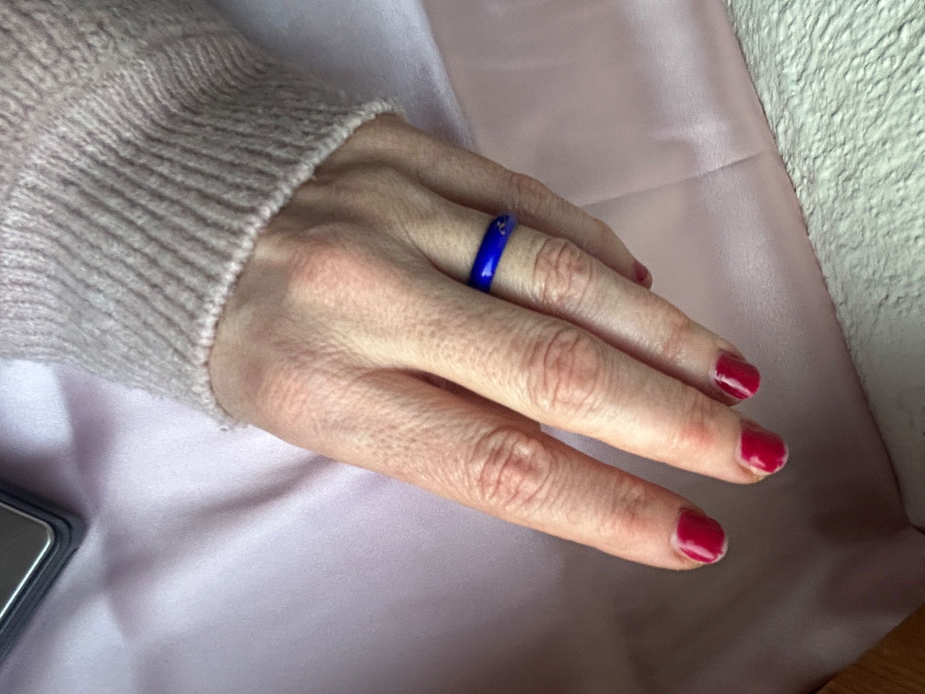 Bagues: Silberring Blau emailliert (56/17) – D'occasion à Dittingen par Bellevista 1