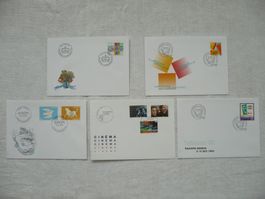 1995 5 FDC Sonder- & Europamarken SBK 880 - 887