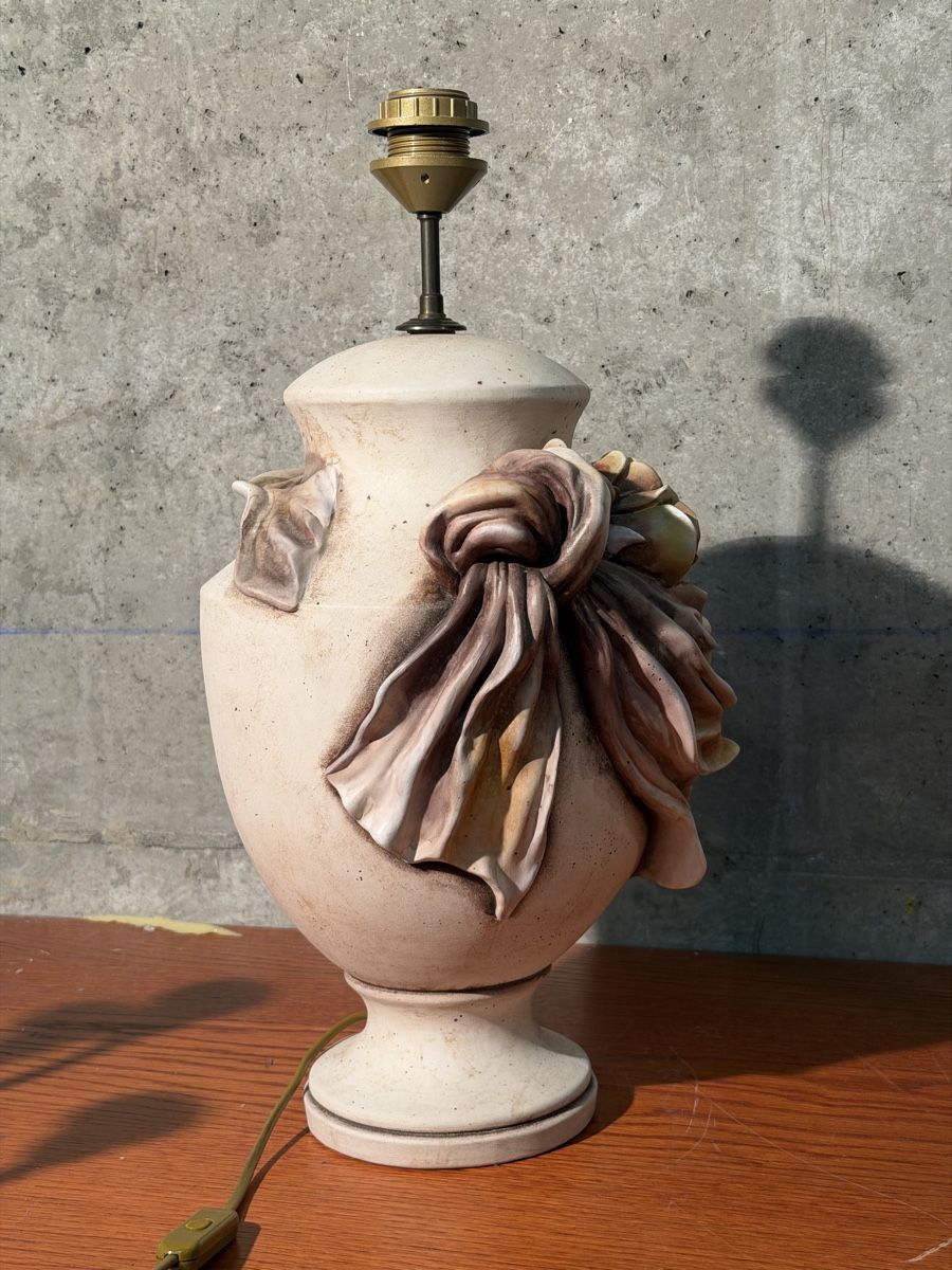Lampade: Vintage Floral Table Lamp - mid century – Usato da Lausanne venduto da vas_mbk2 3