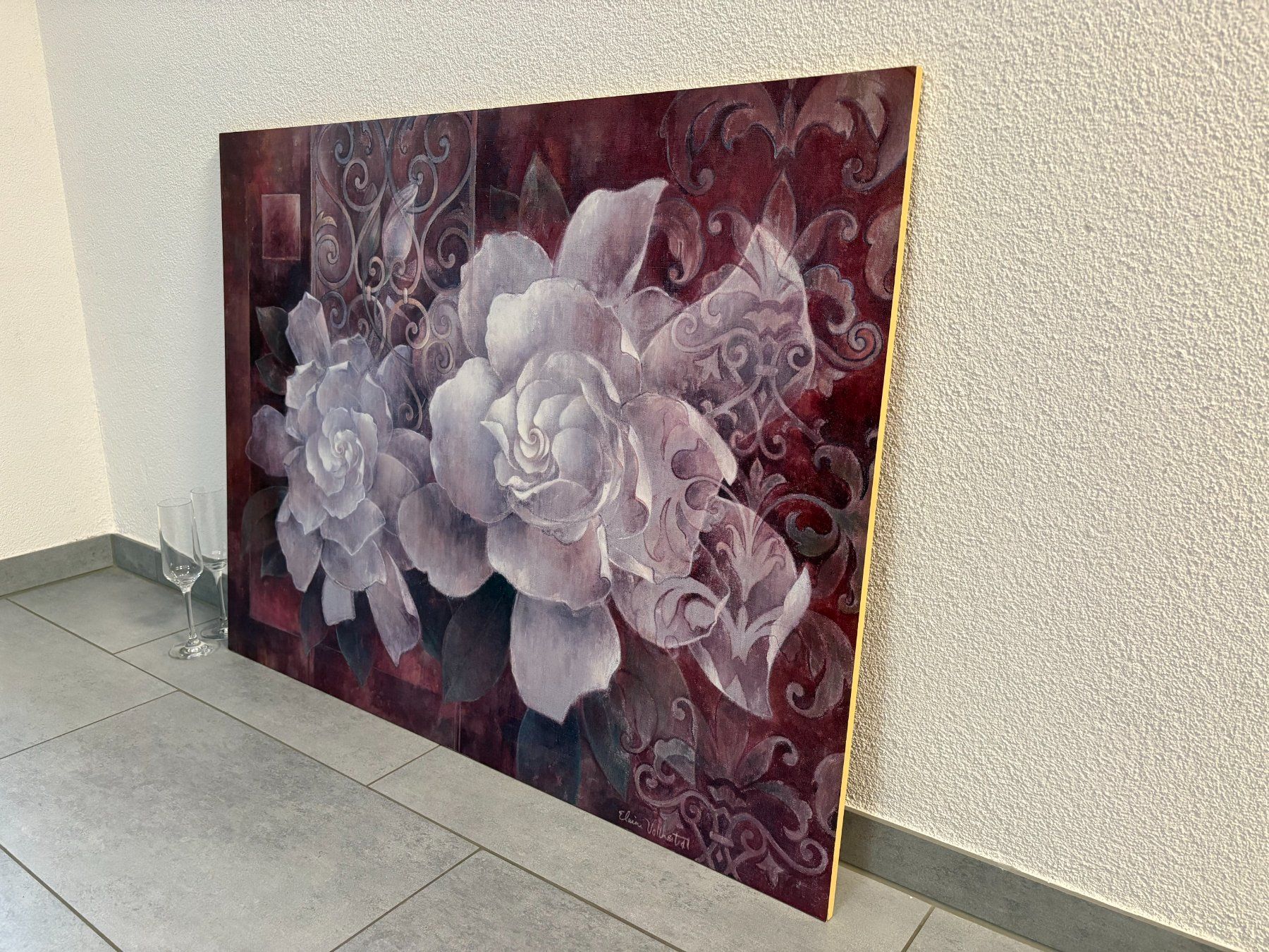 Dipinti: 100 cm breit x 75 cm hoch/Kunstdruck Blumen – Usato da Ottenbach venduto da TimelessEmotions. 2