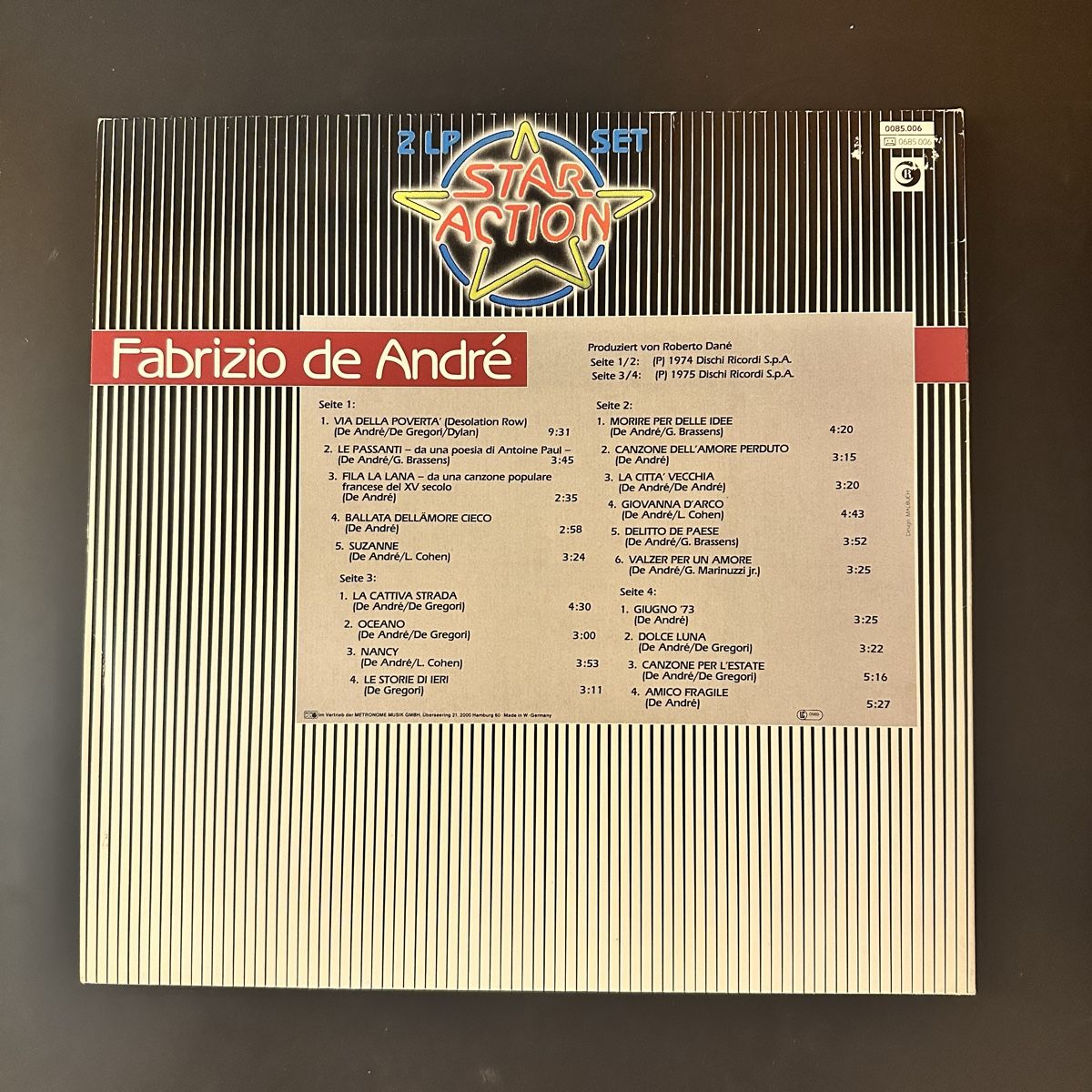 Schallplatten: Fabrizio De Andre - Star Action 2LP – Gebraucht aus Viganello von md__2rd2 1