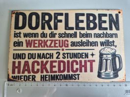 Holzschild 20 x 12.5cm