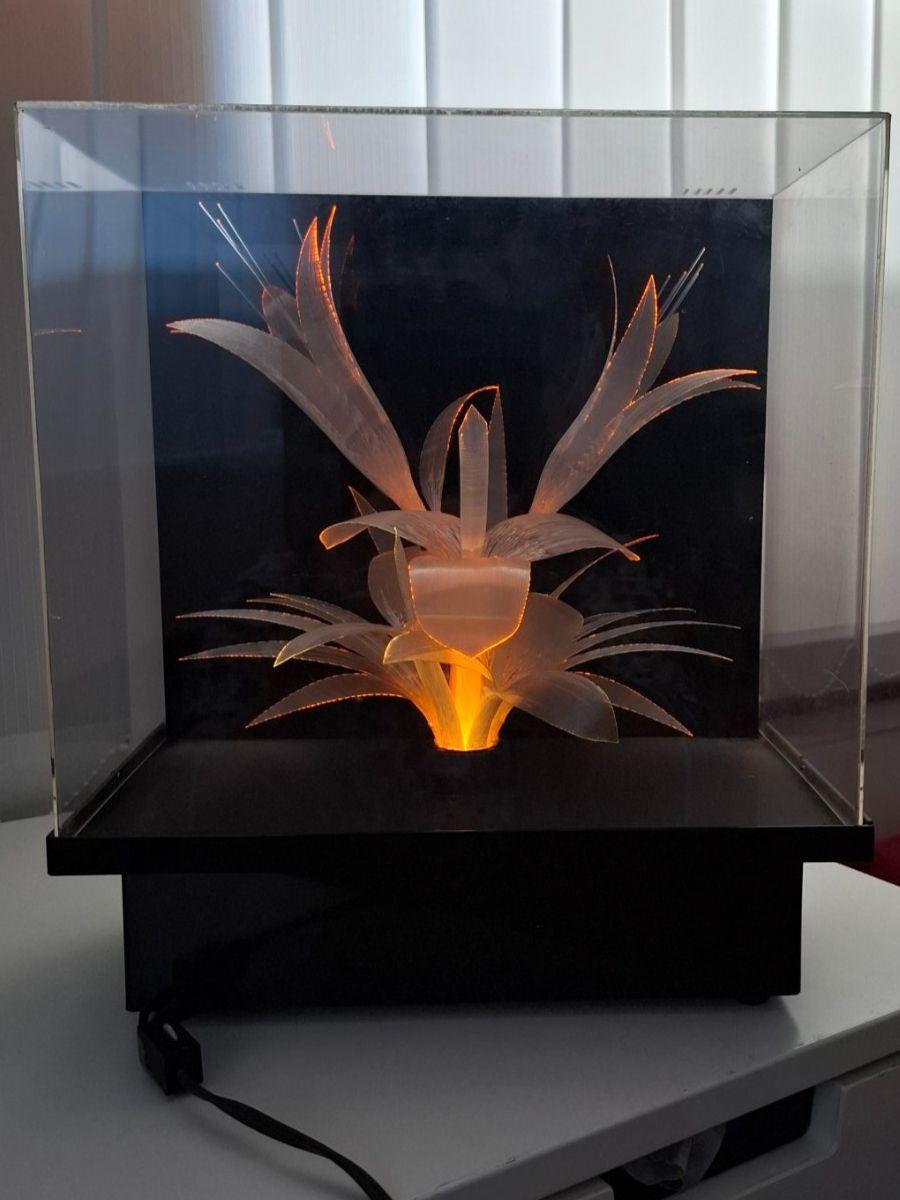 Lampade: VINTAGE 1970 Glasfaserlampe mit Farbwechsel – Usato da Schlieren venduto da Svenja7 3