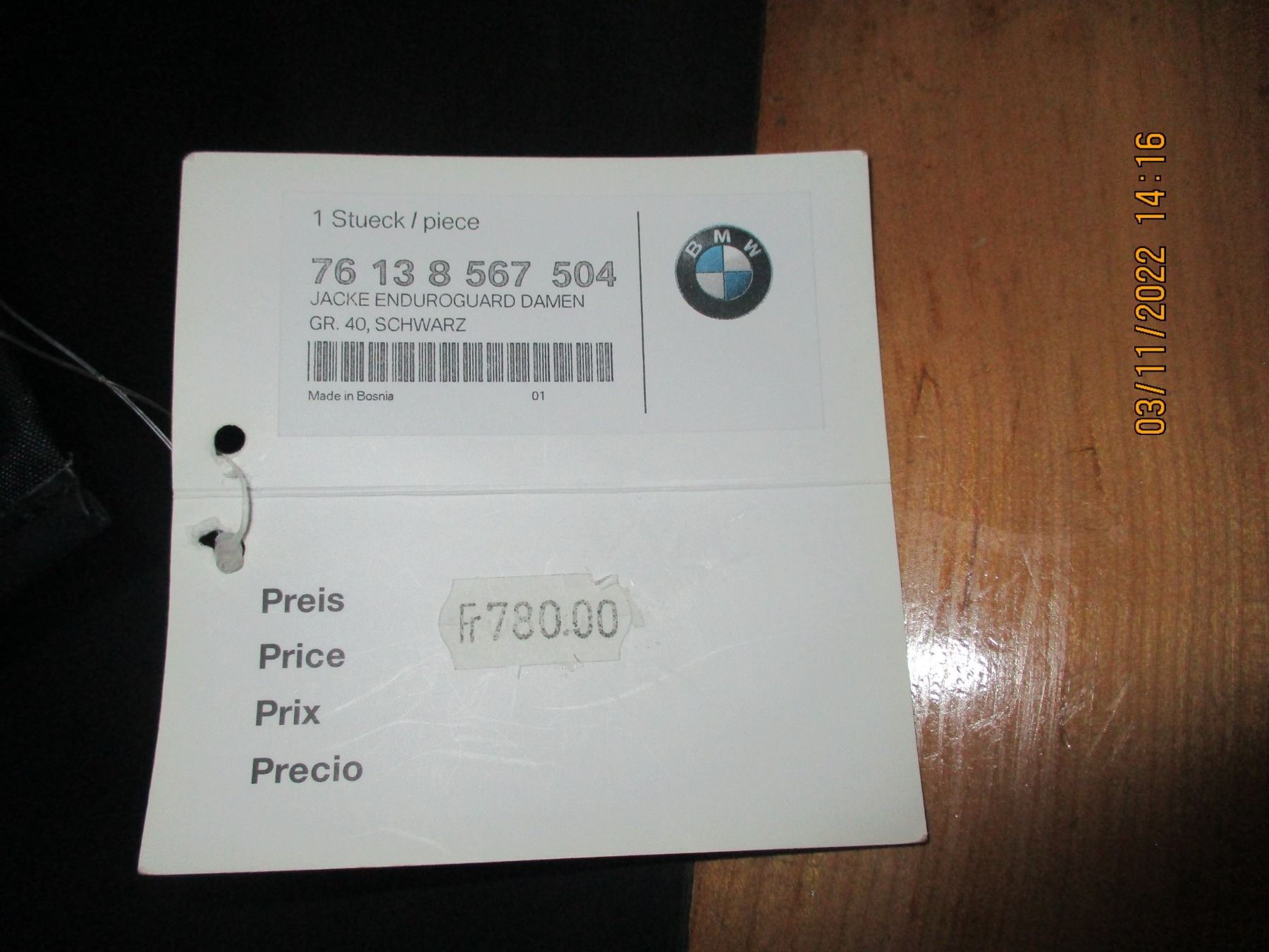 Giacche: BMW ENDURO GUARD JACKE NEU – Nuovo e nell'imballaggio originale da Weissbad venduto da Usw63 4