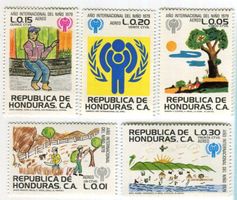 Briefmarken "Kinderzeichnungen". Honduras