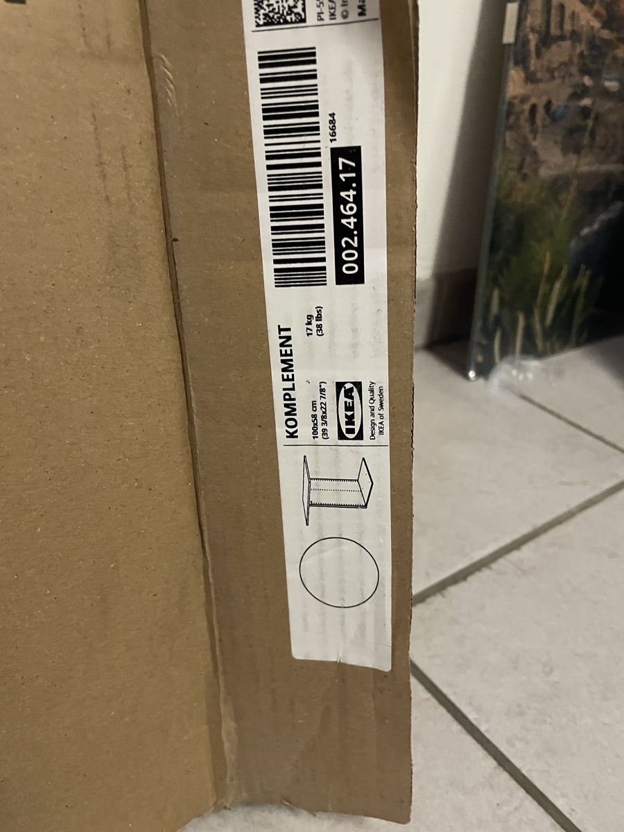 Ikea Armadi: Ikea Komplement Trenner, weiss, 100x58cm - Neuwertig! – Nuovo e nell'imballaggio originale da Weinfelden venduto da Luu_20 1
