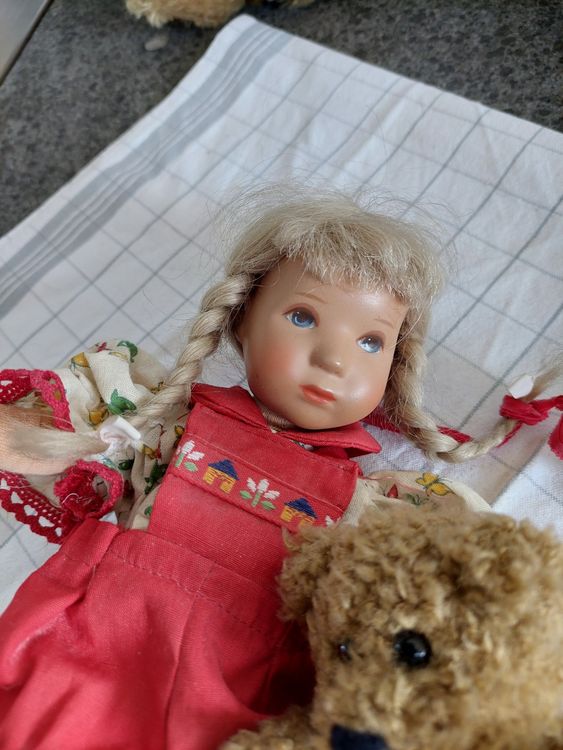 Käthe Kruse Püppchen mit Bärli Estrichfund | Kaufen auf Ricardo