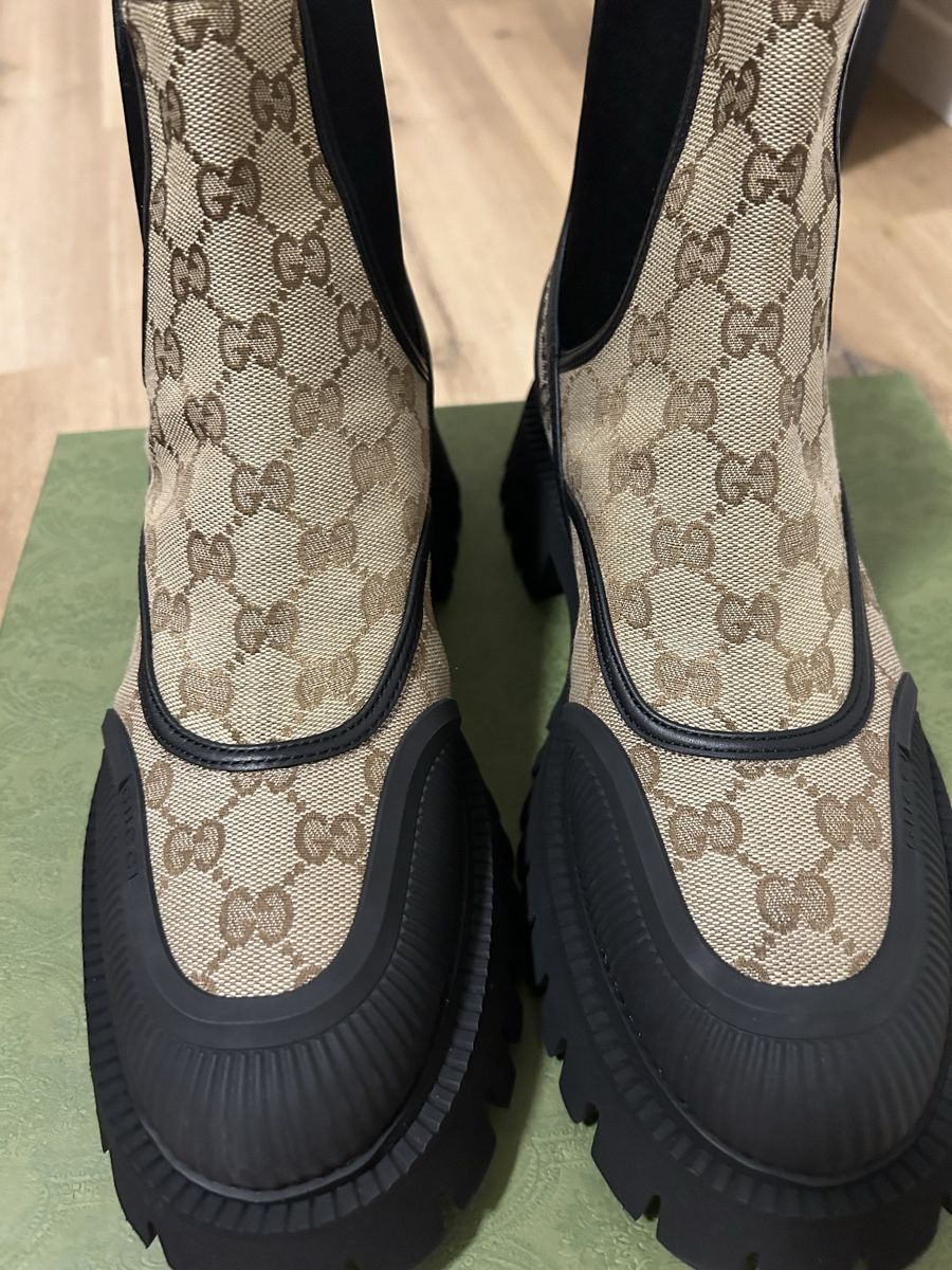 Gucci Herrenschuhe: NEW GUCCI Original Gucci Ankle Boots GG – Neu und originalverpackt aus Zürich von sel_tvq7 4