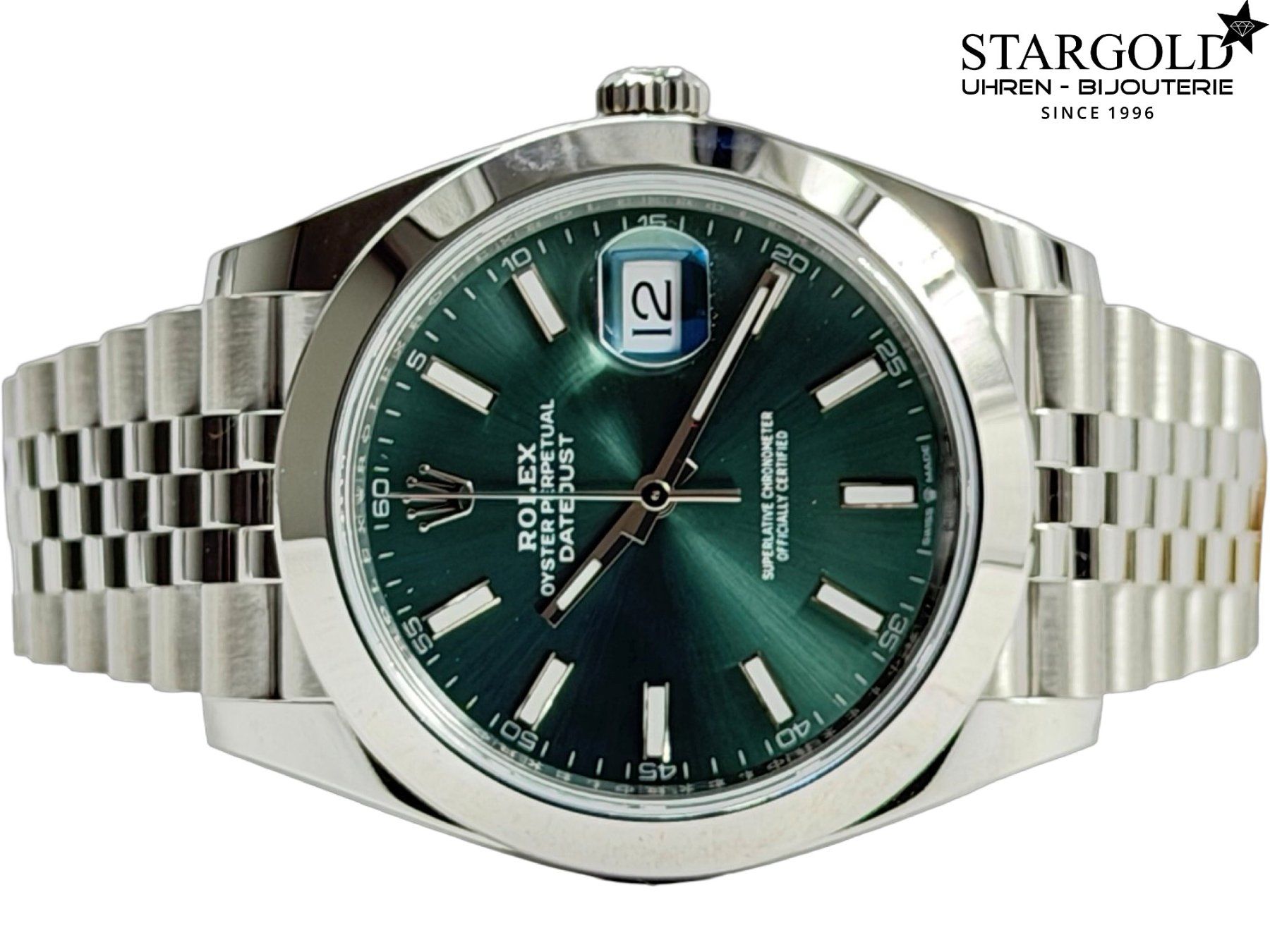Rolex Orologi: Rolex Datejust 41 grün - 126300 – Usato da Zürich venduto da Stargold-Uhren 3