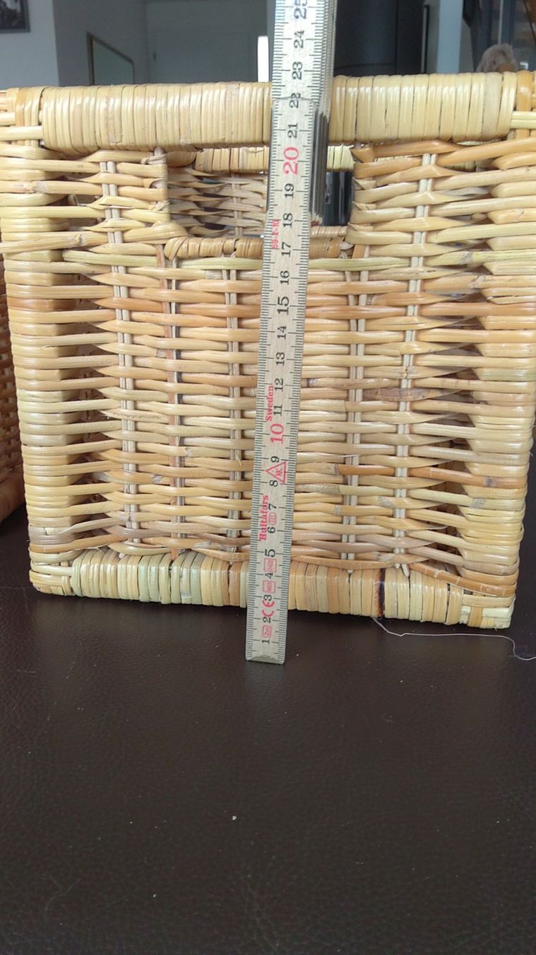 Ikea Altro per la casa: 3 Stück Rechteckig Rattan Körbe – Usato da Gunzwil venduto da Ozzie68 3