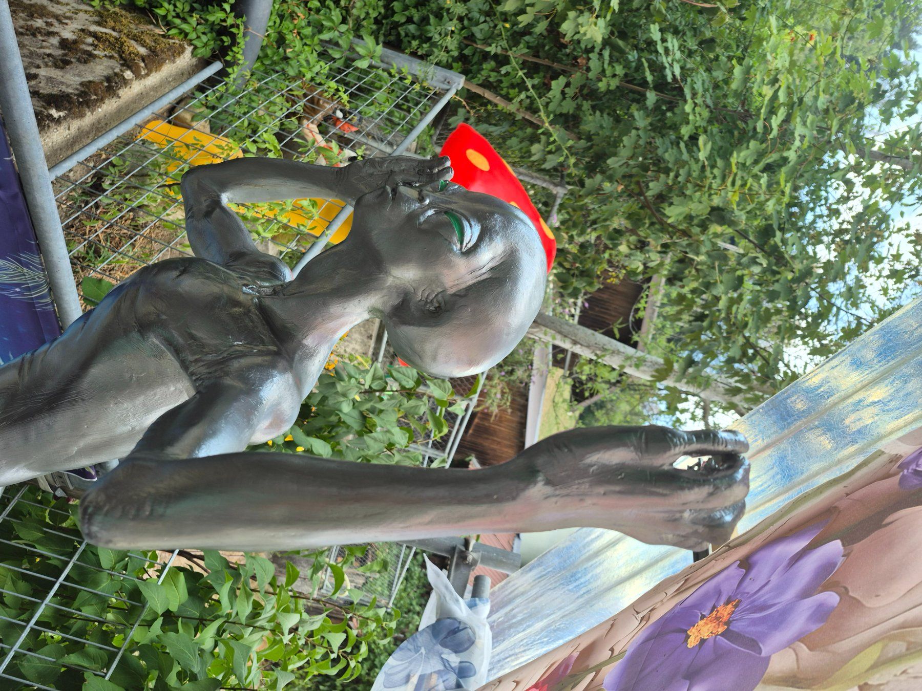 Statuette: Antike Alien Figur 1950 - 1960  Höhe 125 cm – Usato da Schafhausen im Emmental venduto da Herzrose 4