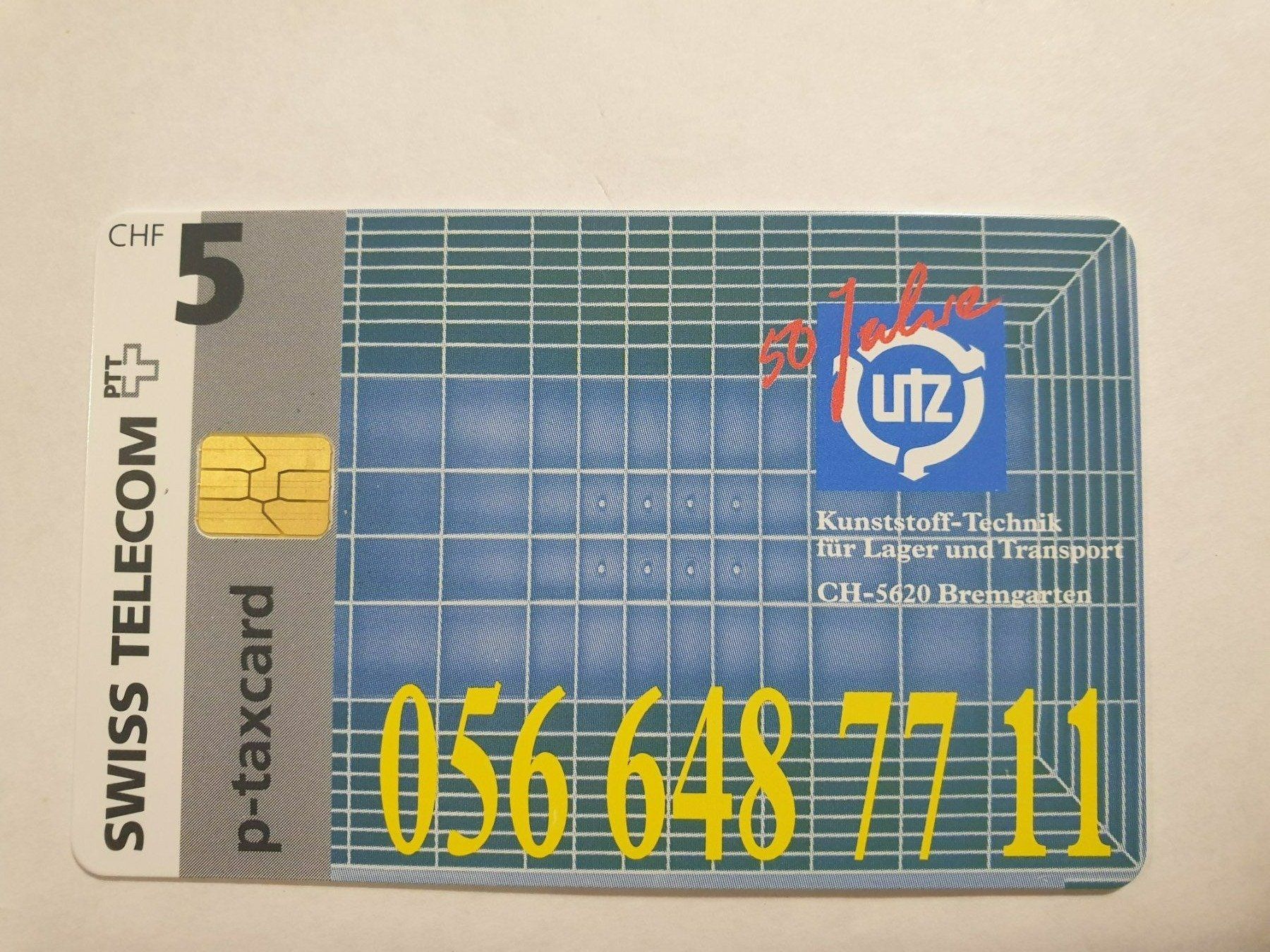 Schede telefoniche: 50 Jahre UTZ, Kunstoffe – Usato da Rain venduto da chesz
