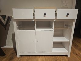 Weisses Sideboard mit Schubladen - Mängelhaft