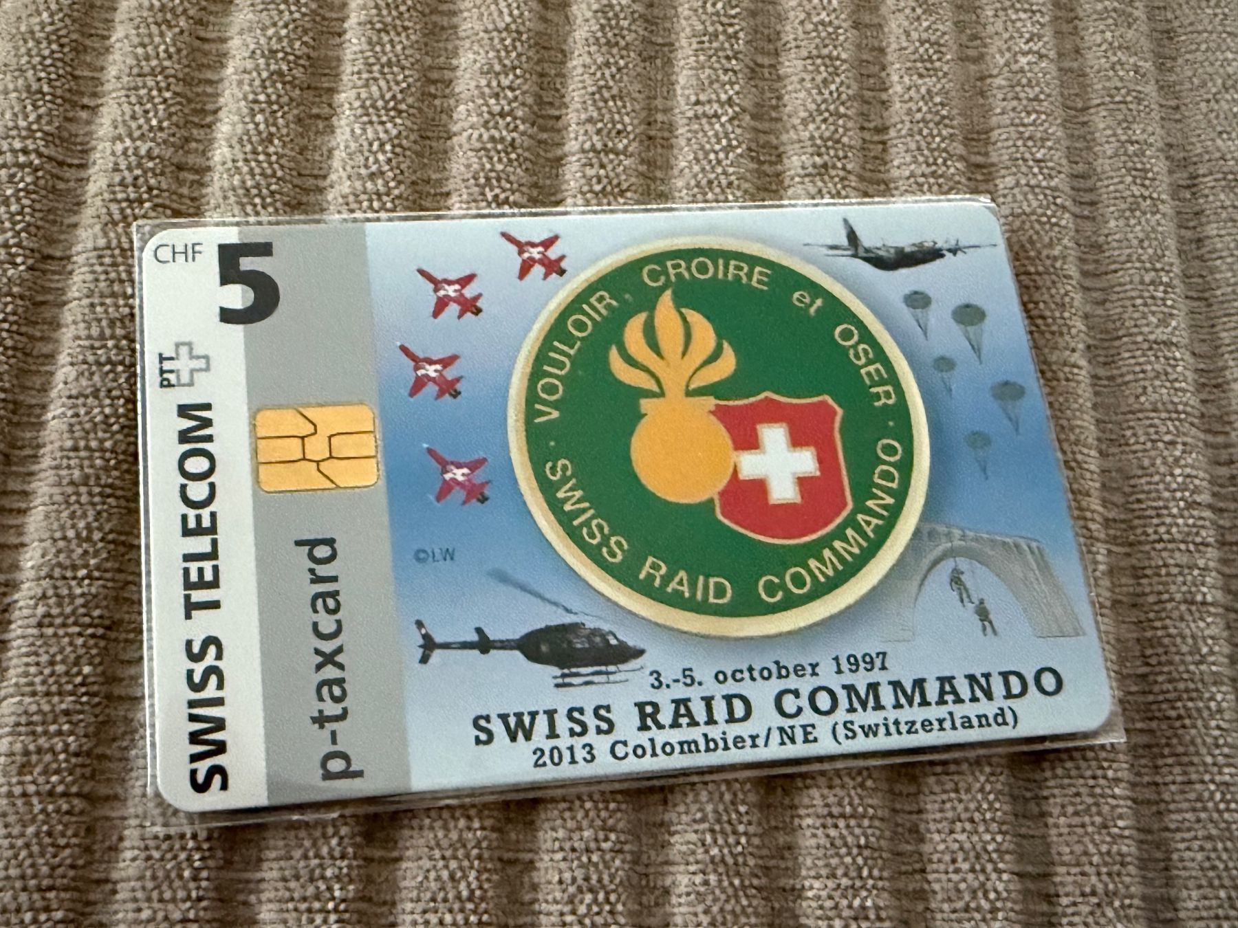 Swisscom Schede telefoniche: Telefonkarte SWISS RAID COMMANDO von 1997 - Schweizer Armee – Nuovo (secondo la descrizione) da Brütten venduto da Hst1
