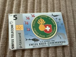 Telefonkarte SWISS RAID COMMANDO von 1997 - Schweizer Armee