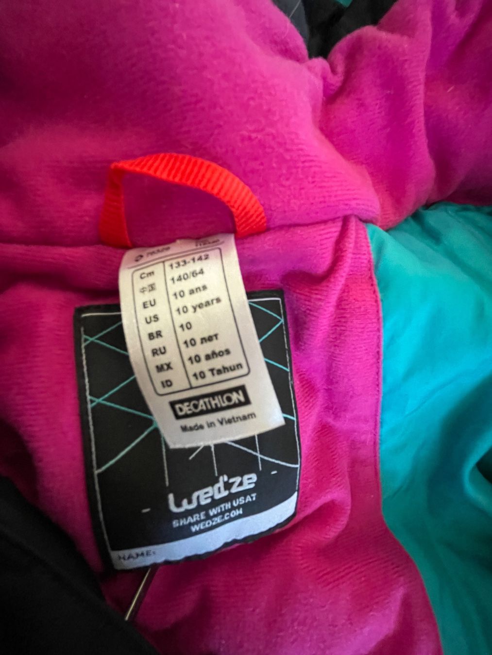 Giacche & Cappotti: Veste de ski Wedze rose – Usato da Buttes venduto da ste_29gf 1